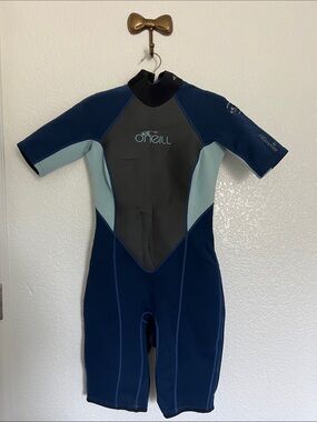 O'Neill women’s Short Sleeve wetsuit- Navy & Light Blue